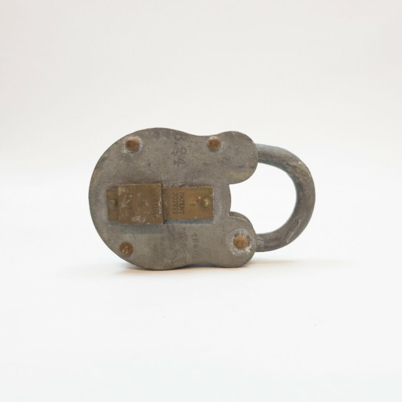 Vintage Secure 4 Lever Metal Lock B24 Padlock #56141