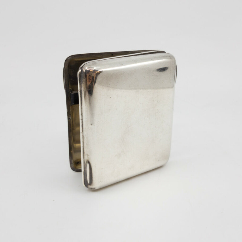 William Fredrick Wright Silver Cigarette Case C/1899 London - 2 Way Opening #55840