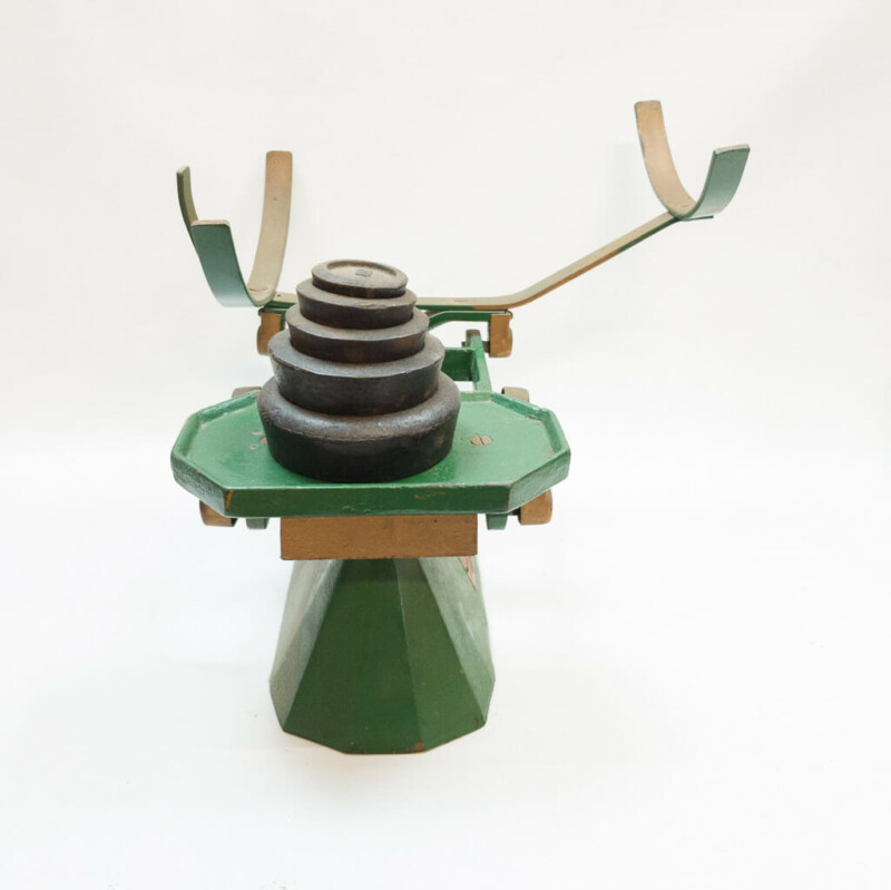 Vintage Wedderburn Precision Bucket Scales 30lb - Green #43603