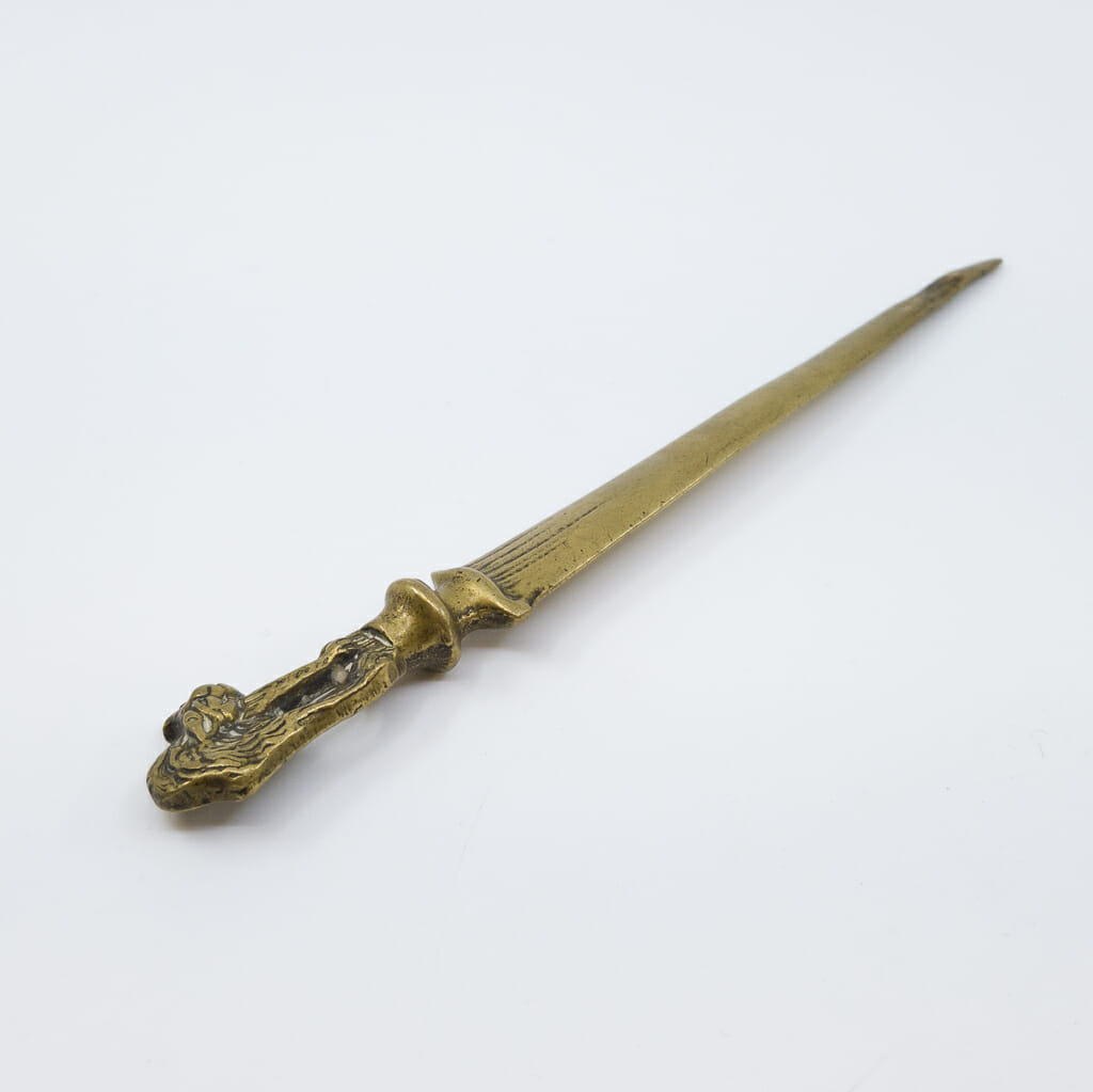 Brass Letter Opener with Cat #34118 Brass Letter Opener with Cat #34118 - Image 9