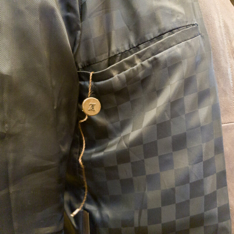 Vintage Louis Vuitton Deerskin Leather Jacket Size 48 #58401