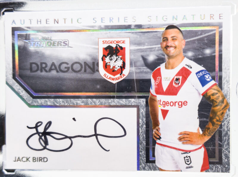 Signed NRL Traders Trading Card Jack Bird in Protective Case #58475