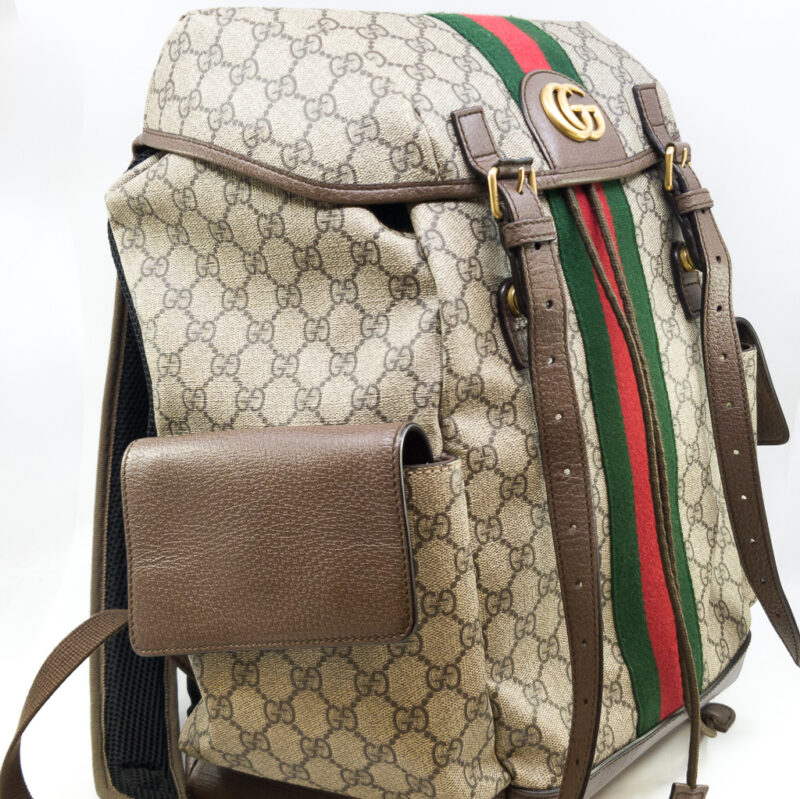 Gucci Ophidia GG Medium Backpack Bag 598140+ Receipt #59045