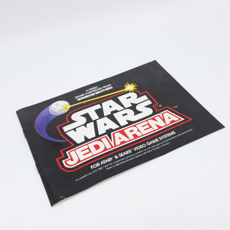 Star Wars Jedi Arena Atari Game (Cartridge Case & Manuals) #59393