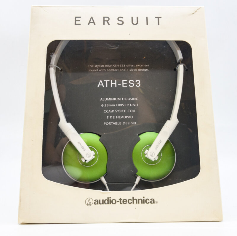 Audio Technica Wired Headphones ATH-ES3 Green #59524