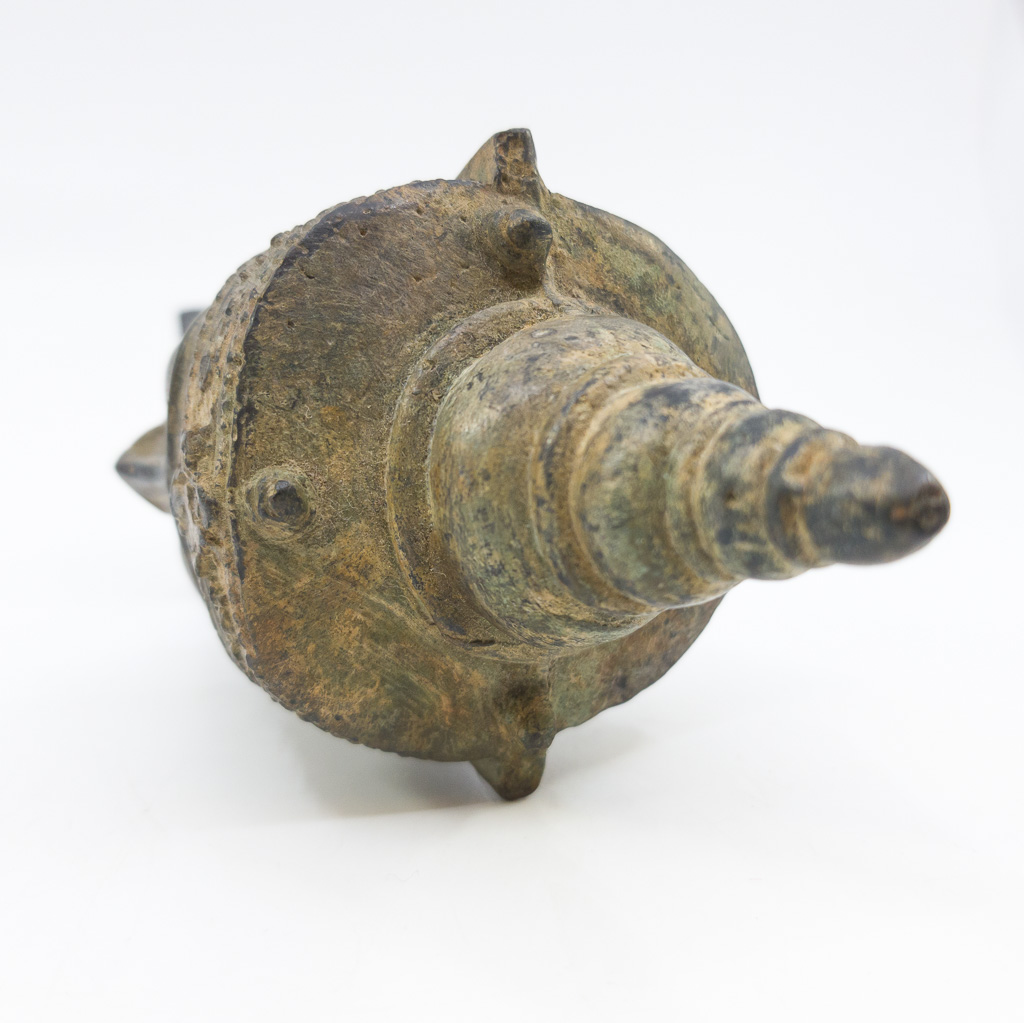 Bronze Buddha Head on Stand Figurine / Sculpture #59560 Bronze Buddha Head on Stand Figurine / Sculpture #59560 - Image 10