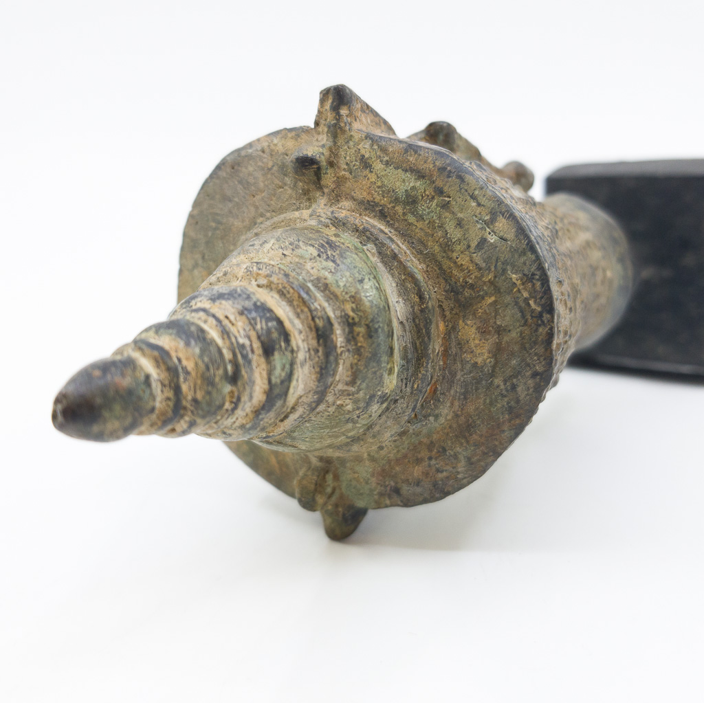 Bronze Buddha Head on Stand Figurine / Sculpture #59560 Bronze Buddha Head on Stand Figurine / Sculpture #59560 - Image 11