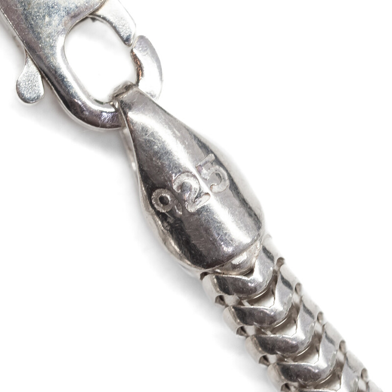 Sterling Silver Bracelet 6 Bead Charms 17.5cm #42956