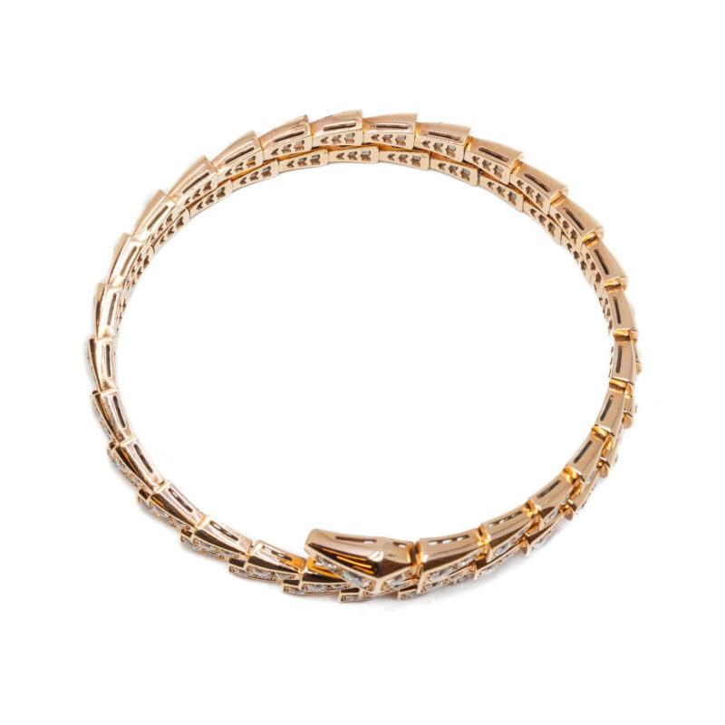 Bulgari Bvlgari 18ct Gold Serpenti Viper 2 Coil 5.89ct TW Diamond Bracelet RRP $119000 - Image 10