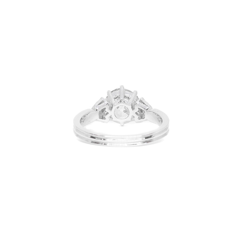 *New* 18ct White Gold 2.4ct Diamond Engagement Ring Val $44865 Size N #46848