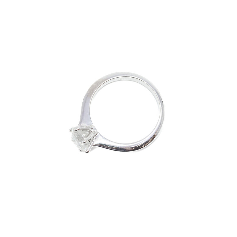 18ct White Gold 1.15ct Diamond Solitaire Engagement Ring Size N Val $11500 #55852