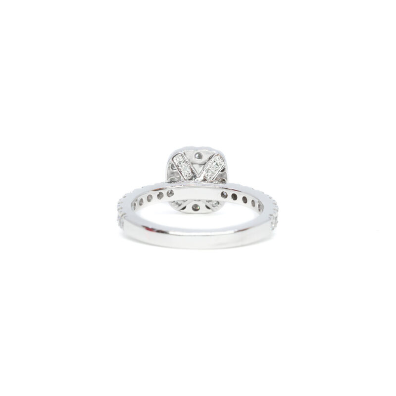 18ct White Gold 1.39ct TW Diamond Engagement Ring Val $9500 Size M #56774