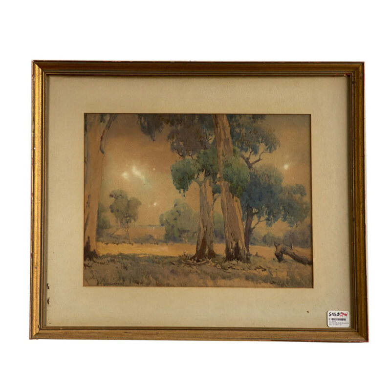 Alexander C McClintock (1869-1922) Watercolour Outback Painting #49242