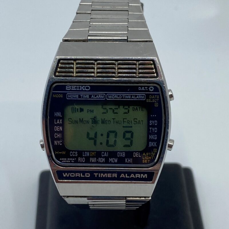 Seiko World Timer Alarm Digital Watch A239-5010 #51734