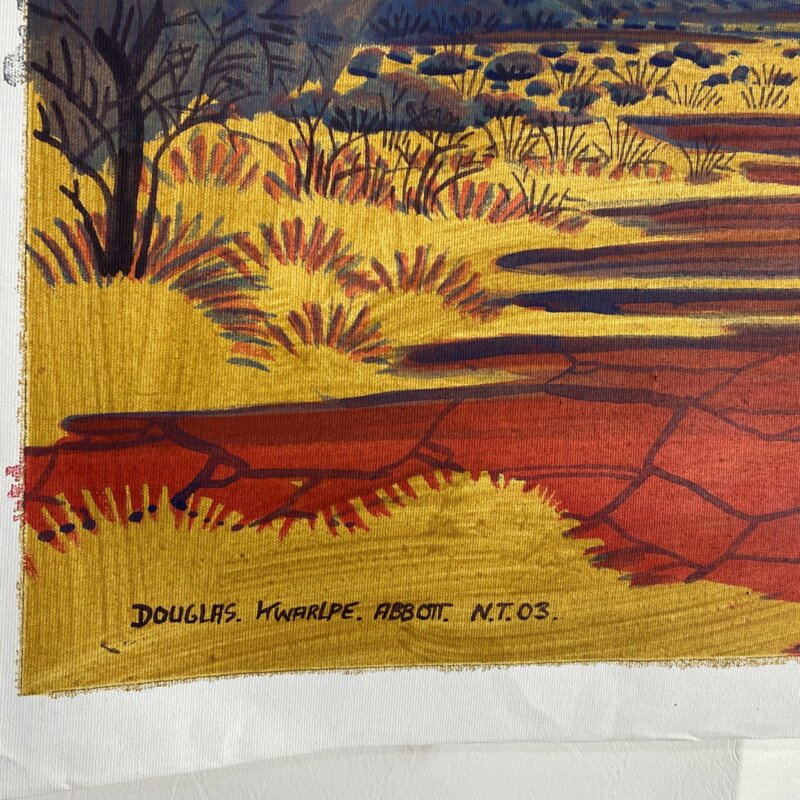 Douglas Kwarlpe Abbott (1948 -) Painting - Western Mcdonald Ranges - on Canvas #46142