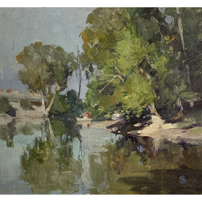 Alfred George Coleman (1890-1952) Painting - Lake - Oil on Board #52048