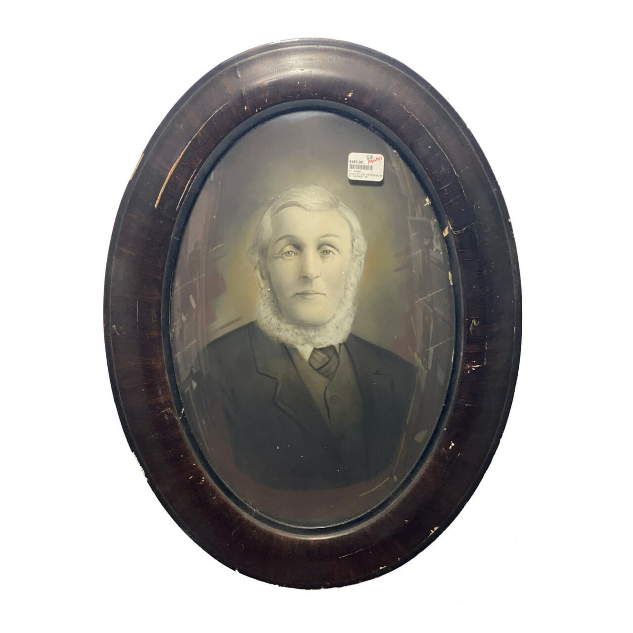 VINTAGE PICTURE OF A GENTLEMAN - BUBBLE GLASS - FRAMED #39966