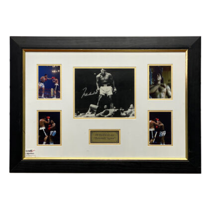 MUHAMMAD ALI VS SONNY LISTON HAND SIGNED PHOTO MEMORABILIA WITH COA #37069