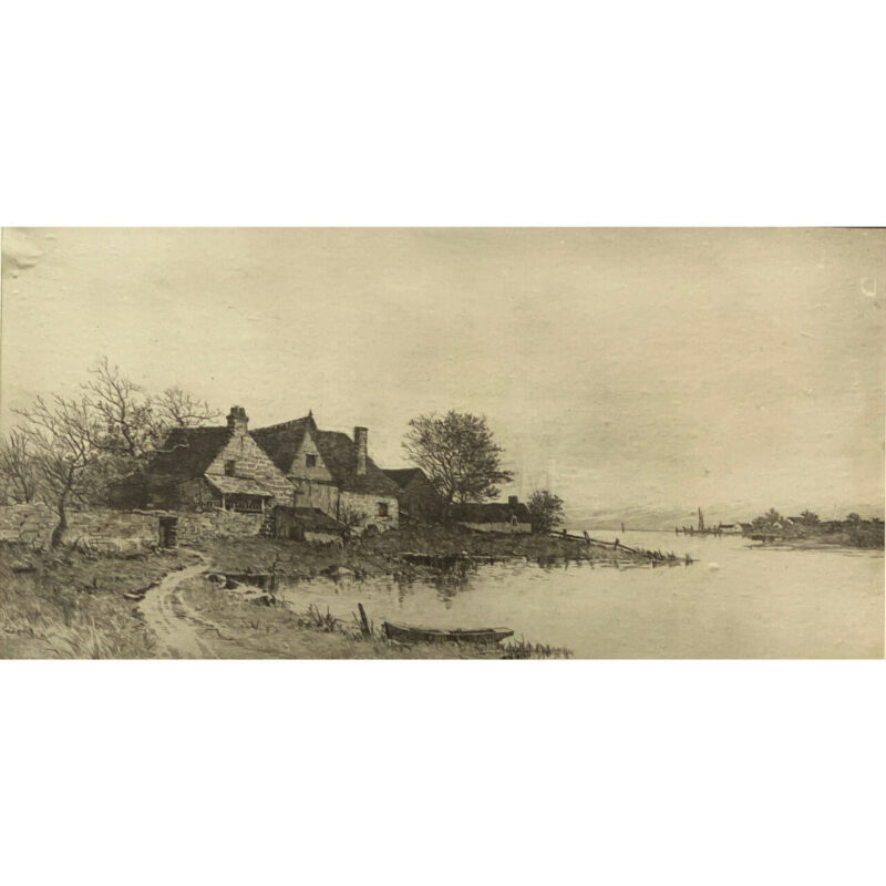 RADTKE LAUCKNER & CO - SIGNED ETCHING 1891 #45454