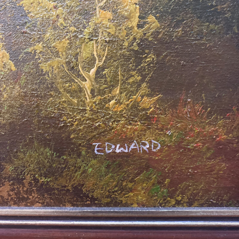 Edwards Painting Cottage in The Woods - English School - Oil on Board #52814