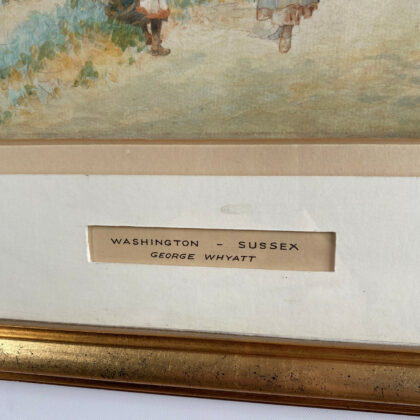 GEORGE WHYATT (1885-1945) WATERCOLOUR PAINTING - WASHINGTON SUSSEX - FRAMED #4814