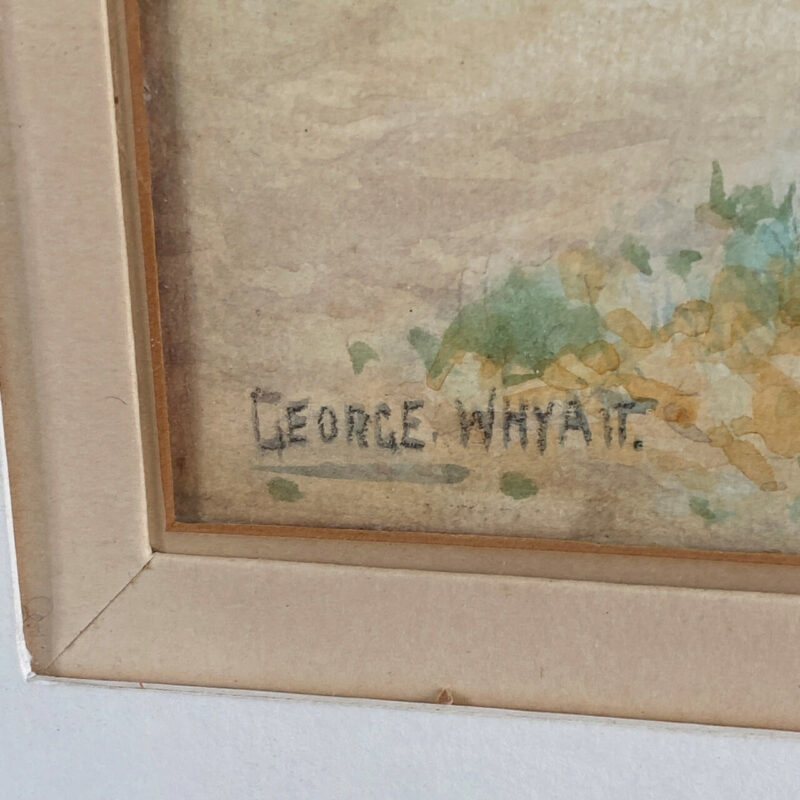 GEORGE WHYATT (1885-1945) WATERCOLOUR PAINTING - WASHINGTON SUSSEX - FRAMED #4814