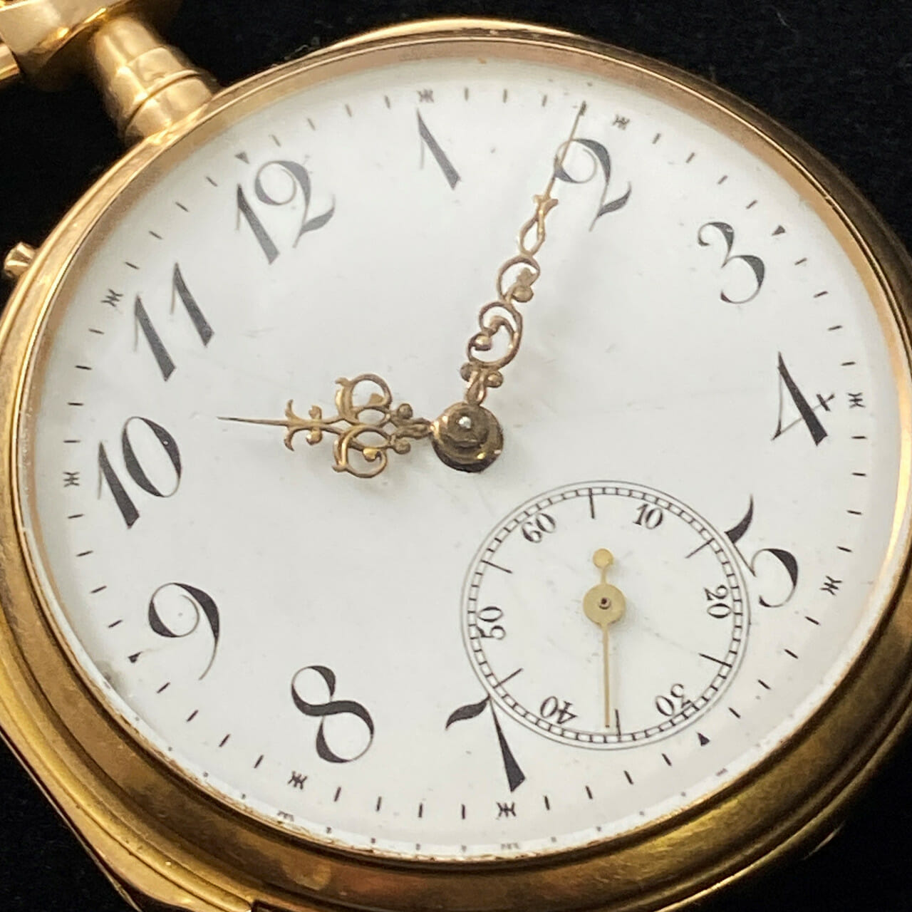 18CT 83.6GR YELLOW GOLD POCKET/FOB WATCH - LOUIS XIV HANDS #51769