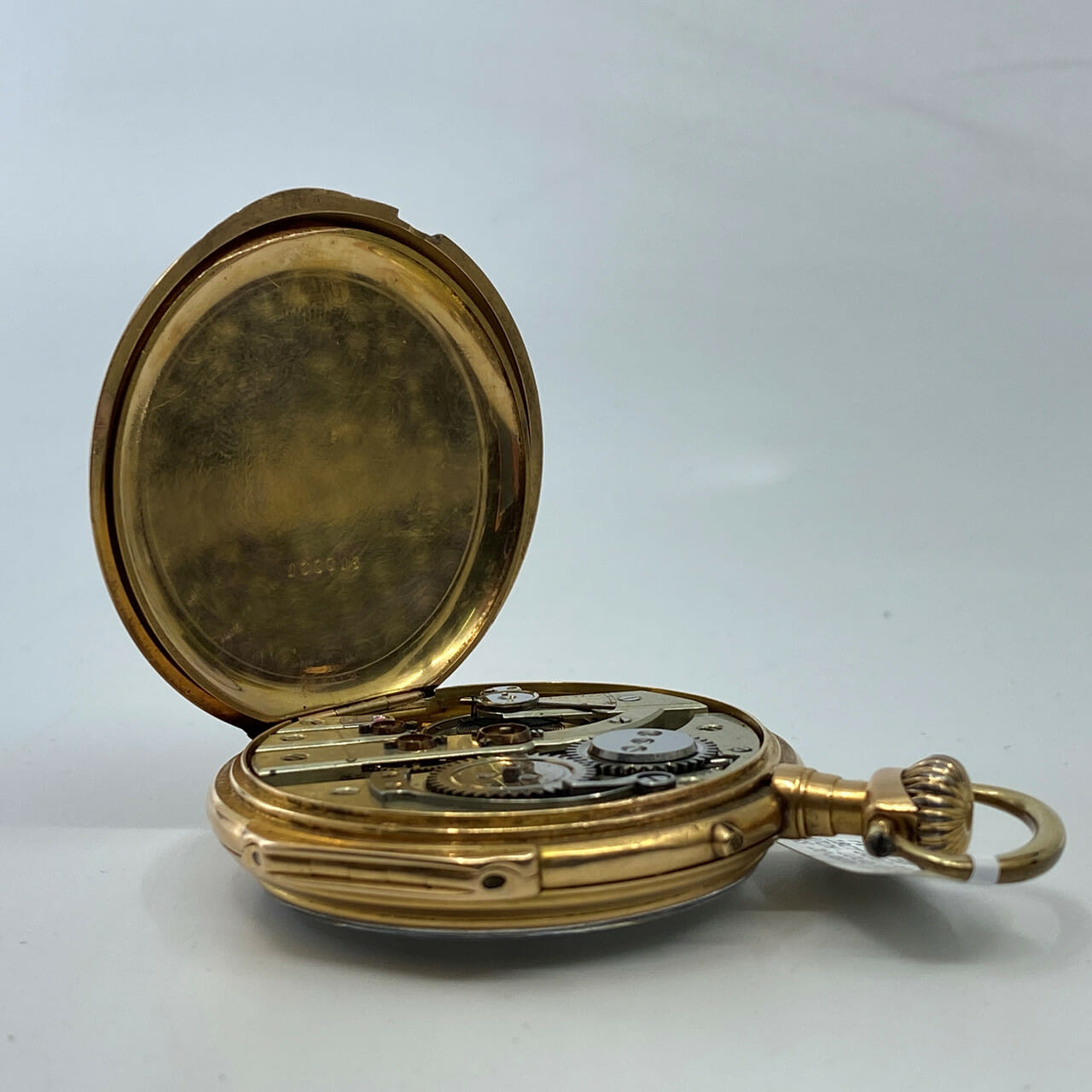 18CT 83.6GR YELLOW GOLD POCKET/FOB WATCH - LOUIS XIV HANDS #51769