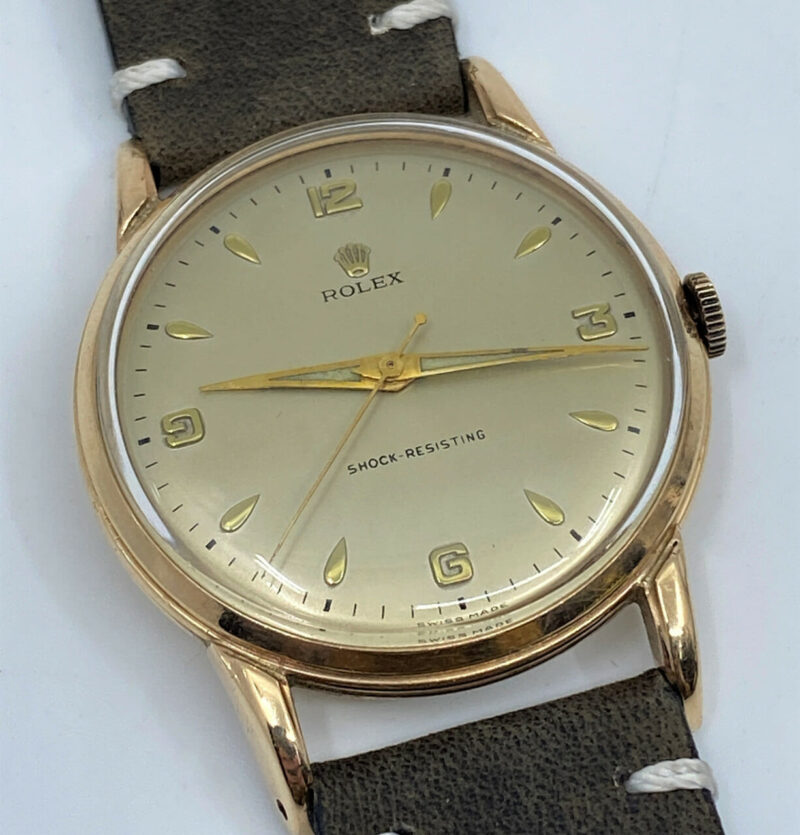 ROLEX 10CT GOLD VINTAGE MANUAL DRESS WATCH - C/1954 #52065