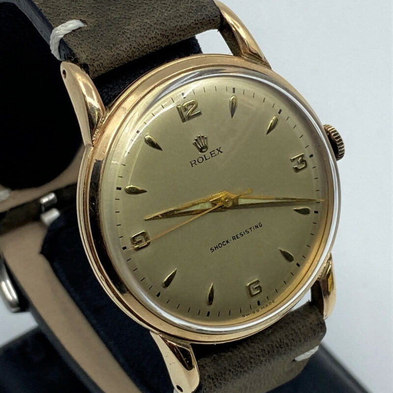 ROLEX 10CT GOLD VINTAGE MANUAL DRESS WATCH - C/1954 #52065