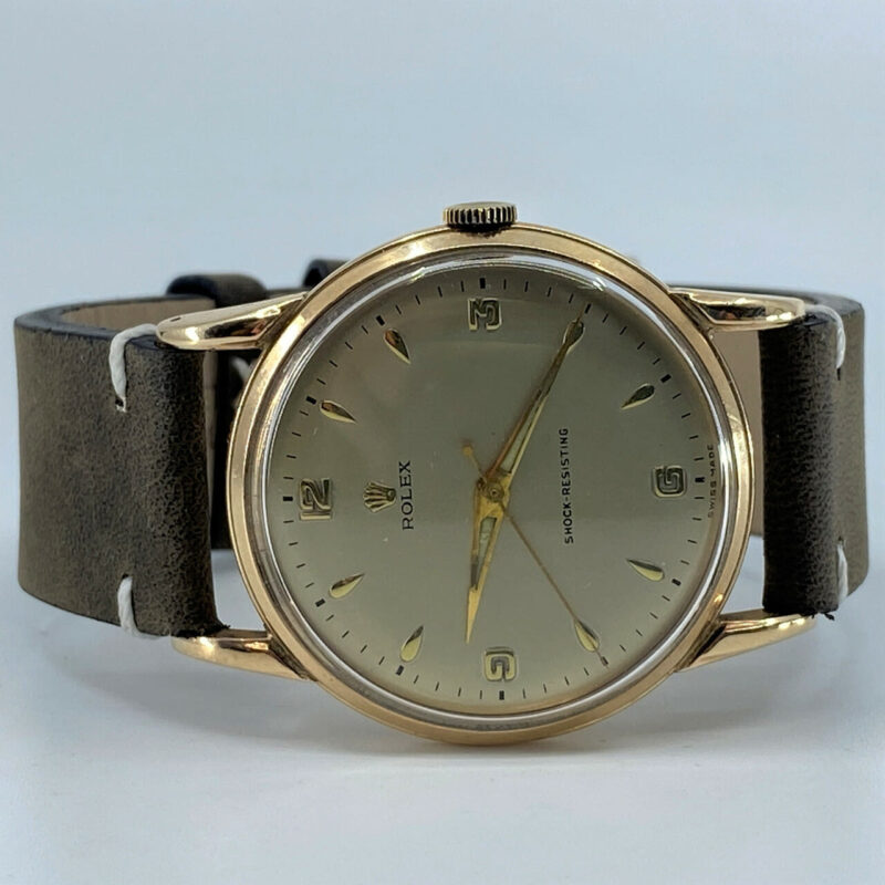 ROLEX 10CT GOLD VINTAGE MANUAL DRESS WATCH - C/1954 #52065