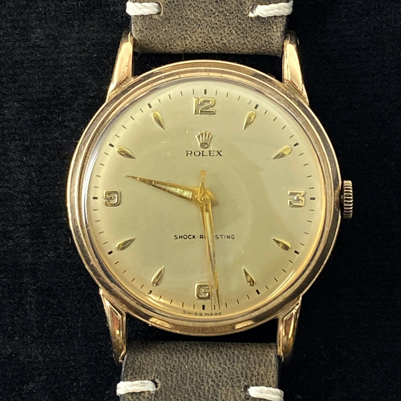 Rolex 10ct Gold Vintage Manual Dress Watch C/1954 52065 Monty's