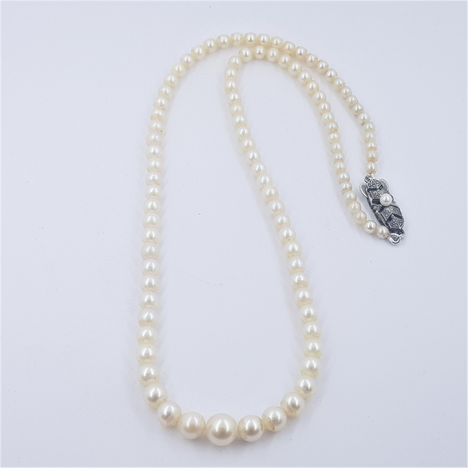 Mikimoto Graduated Double Strand Necklace