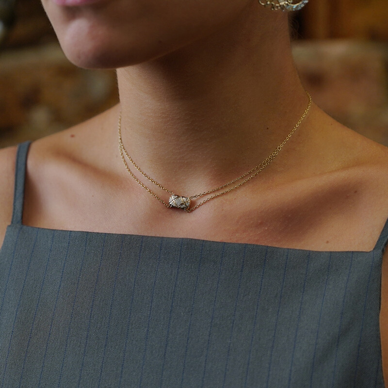 Fine Gold Jewellery worn by a model