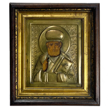 RUSSIAN ICON - ST NICHOLAS - FRAMED #49624