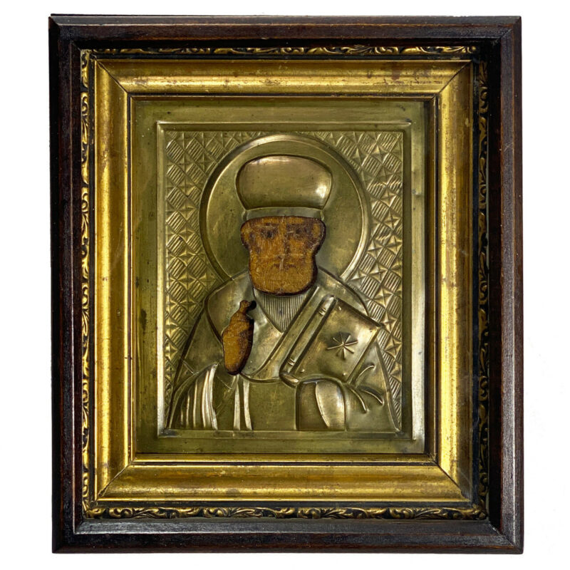 RUSSIAN ICON - ST NICHOLAS - FRAMED #49624