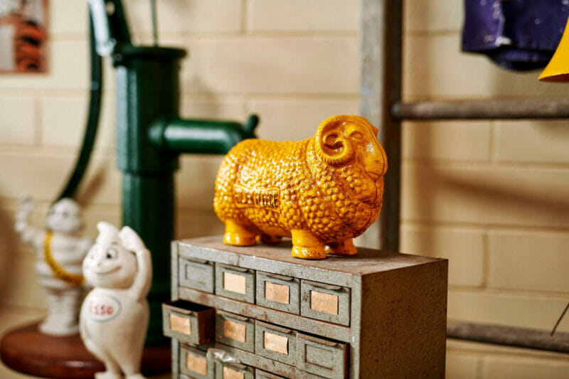 Golden Fleece Ram Money Bank Made from Cast Iron 23cm #59622
