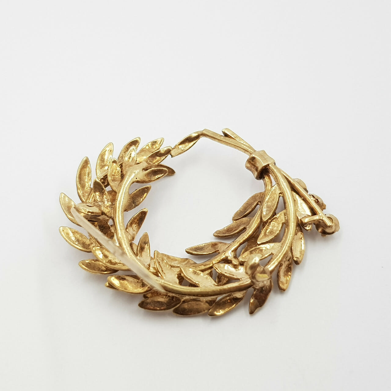 Vintage / Antique 9ct Yellow Gold Pearl & Garnet Brooch Wreath / Branch #55360 Vintage / Antique 9ct Yellow Gold Pearl & Garnet Brooch Wreath / Branch #55360 - Image 5