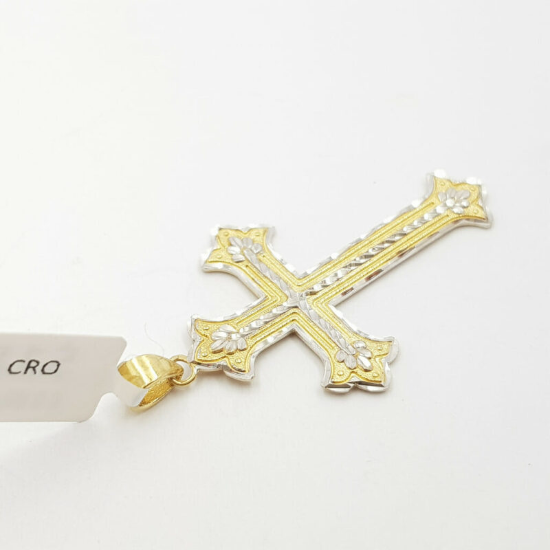 10ct 2-Tone Gold Orthodox Cross #57993