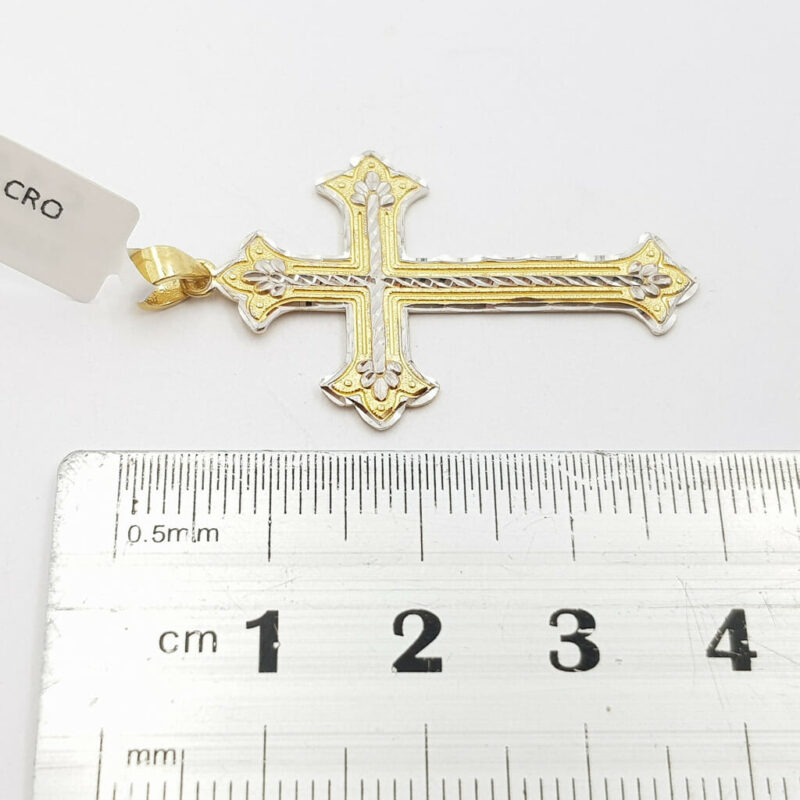 10ct 2-Tone Gold Orthodox Cross #57993