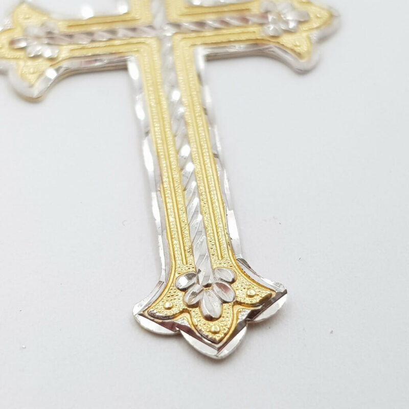 10ct 2-Tone Gold Orthodox Cross #57993