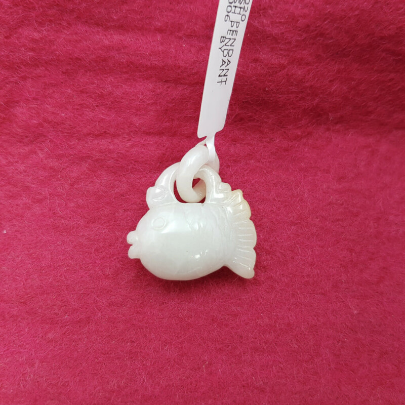 Carved Jade Fish Pendant #58020