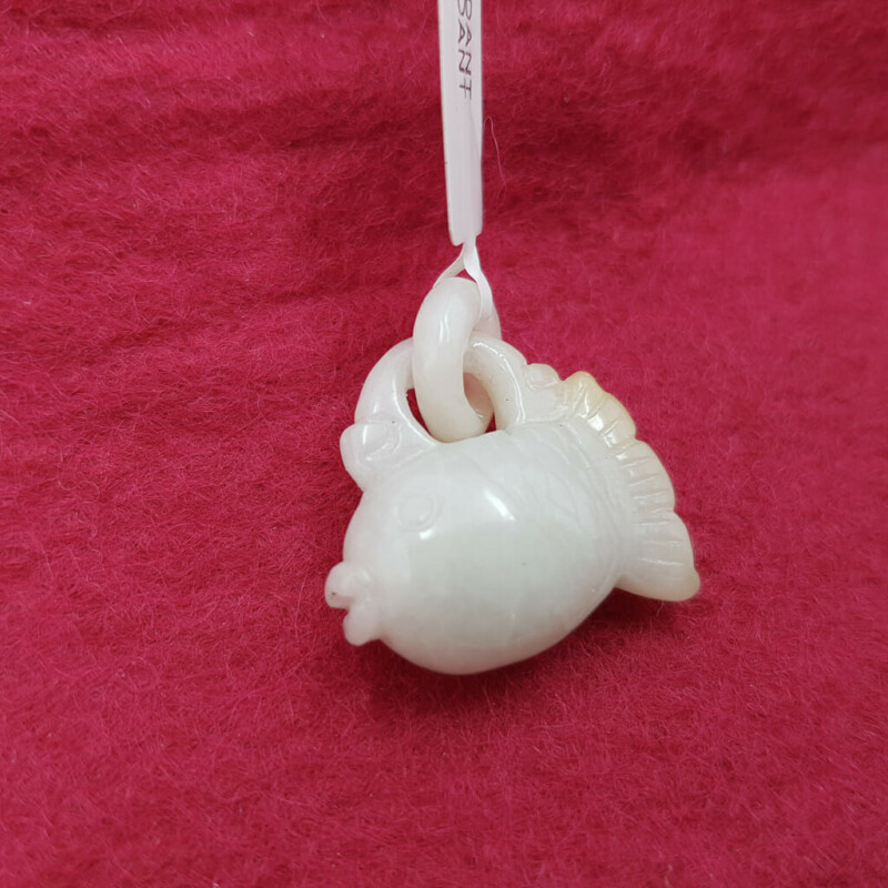 Carved Jade Fish Pendant #58020