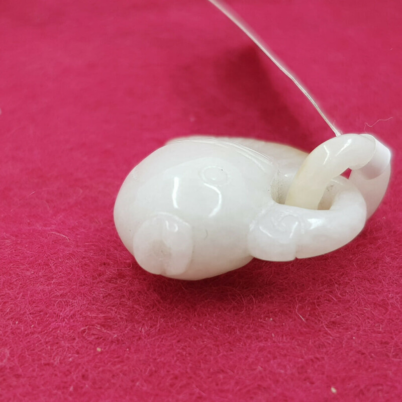 Carved Jade Fish Pendant #58020