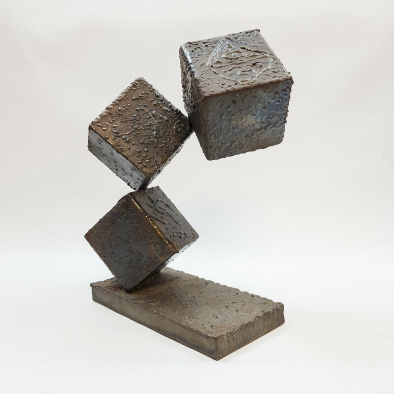Brutalist Steel Art Sculpture #47456