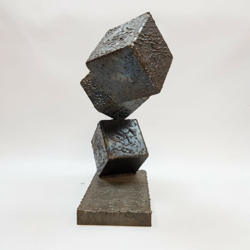 Brutalist Steel Art Sculpture #47456