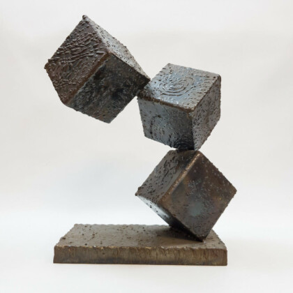 Brutalist Steel Art Sculpture #47456