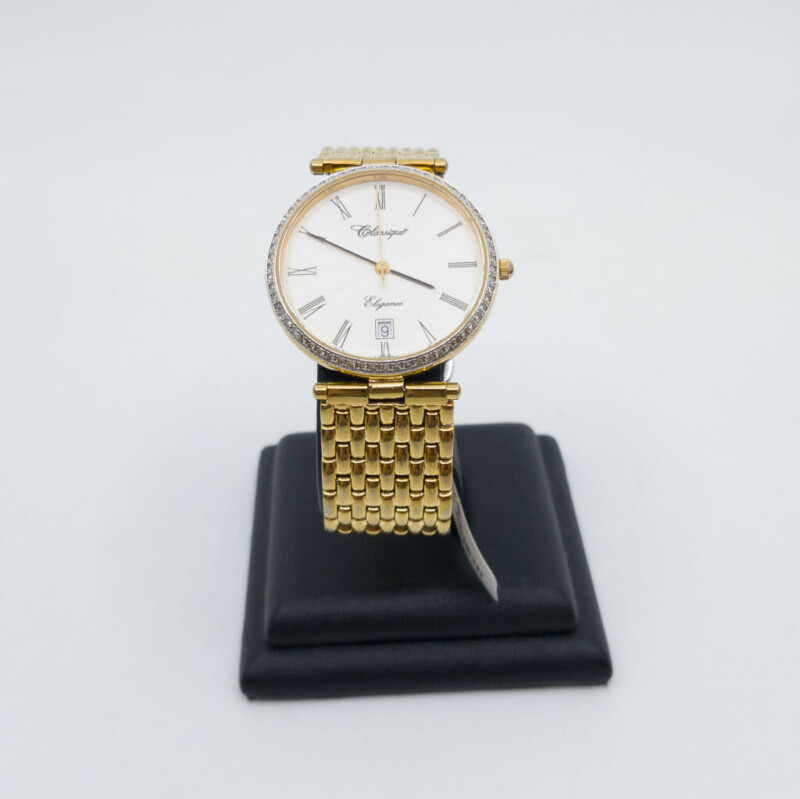 Ladies Gold Coloured Classique Watch 14-43 Ewd Elegance RRP $1195 #55101