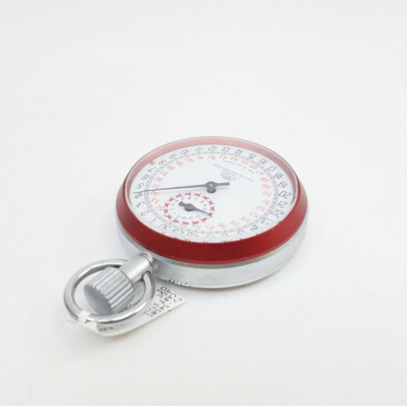 Red & White Capt Stopwatch Swiss Made #54585