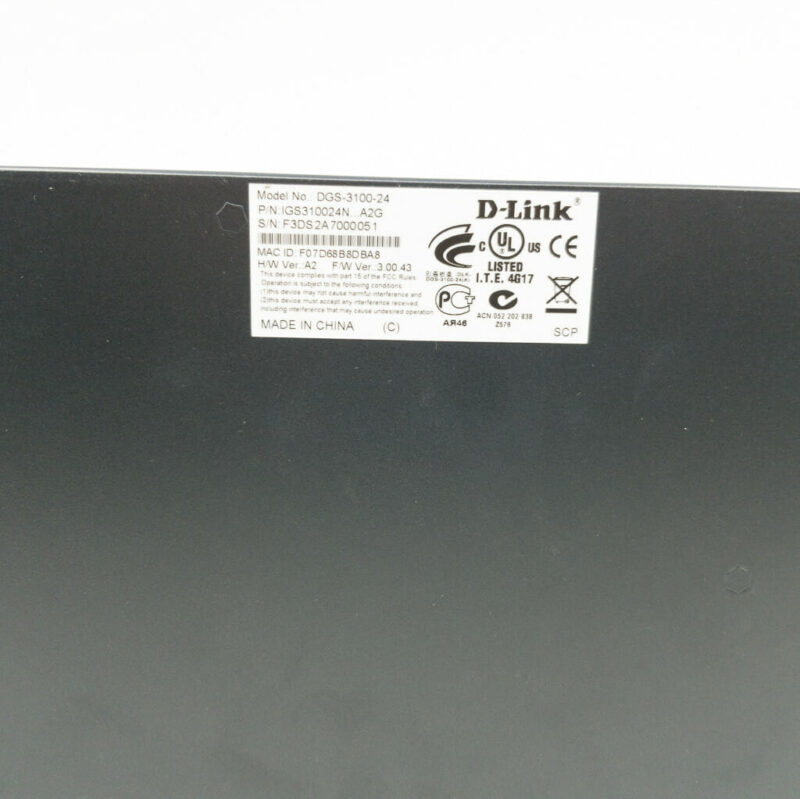 D-LINK Network Managed Switch DGS-3100-24 #56712